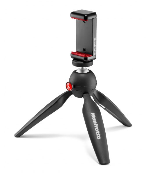 Manfrotto Mini Tripod Black with Universal Smartphone Clamp 5 www.filters-exchange.com