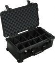 Pelican 1510 Carry On Case with Black Dividers (Black)