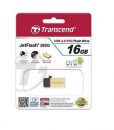 Transcend 16GB JF380 Gold OTG 2.0 Flash Drive