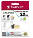 Transcend 32GB JF380 Gold OTG 2.0 Flash Drive